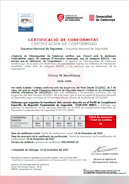 Certificació ENS